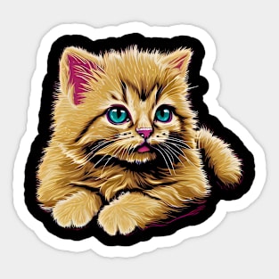 Cute Adorable Cat Sticker